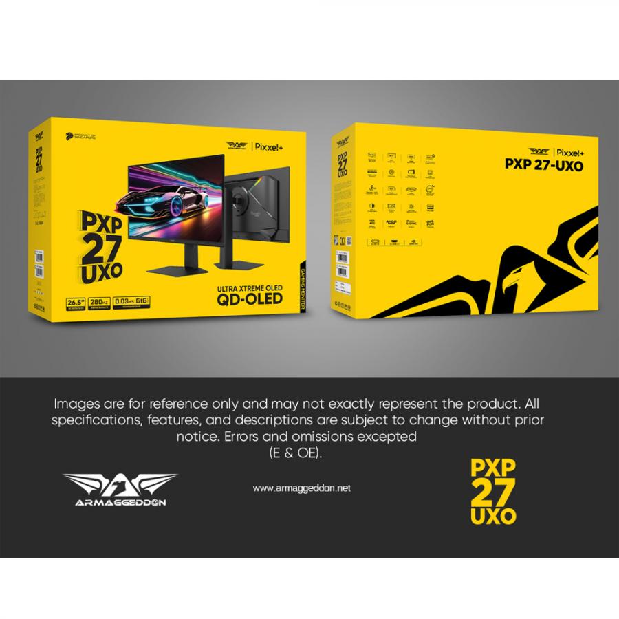 ARMAGGEDDON 27' QD-OLED FLAT MONITOR PIXXEL+ 280HZ SRGB G-SYNC WHITE