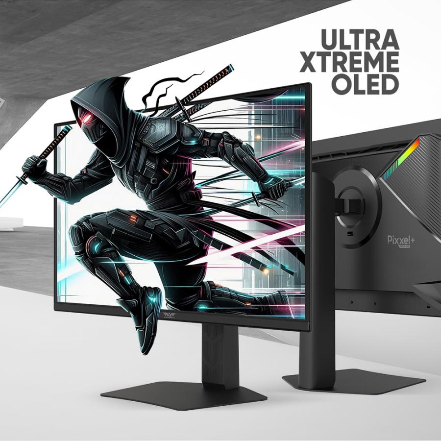 ARMAGGEDDON 27' QD-OLED FLAT MONITOR PIXXEL+ 280HZ SRGB G-SYNC BLACK