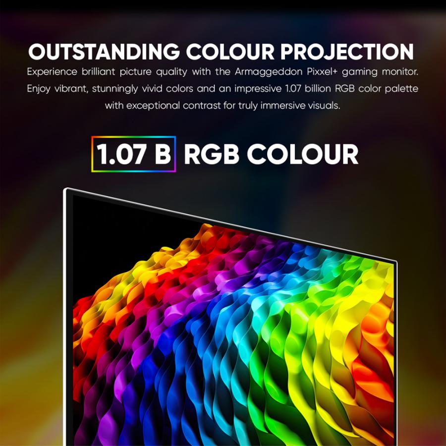 ARMAGGEDDON 27' QD-OLED FLAT MONITOR PIXXEL+ 280HZ SRGB G-SYNC WHITE