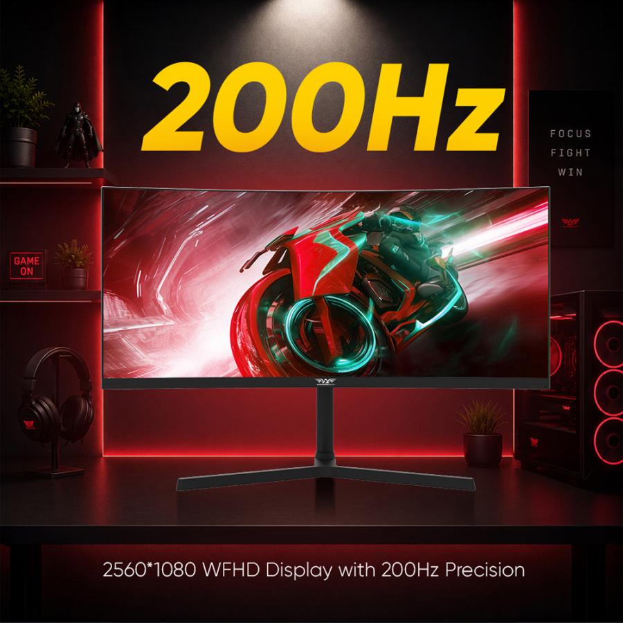ARMAGGEDDON CURVED R1800 GAMING MONITOR PIXXEL+ 30' 200HZ BLACK