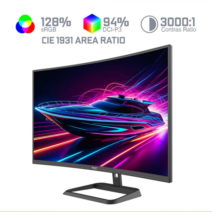 ARMAGGEDDON WQHD CURVED R1500 GAMING MONITOR 31.5' PIXXEL+ 180HZ BLACK