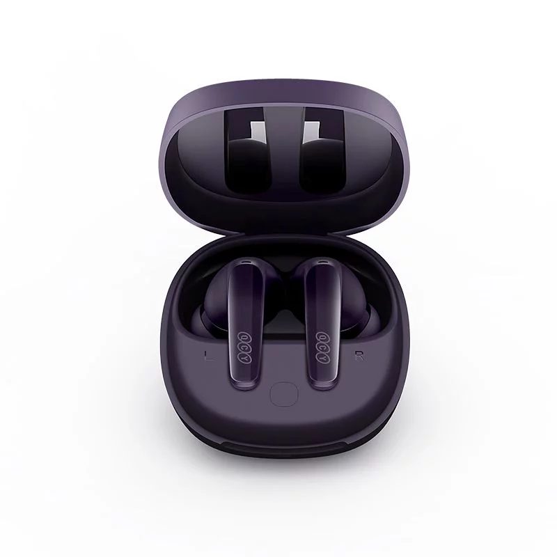 QCY T13X TWS Purple - 30 hour battery True Wireless in-ear earbuds Quick Charge 380mAh Gaming 0,068s