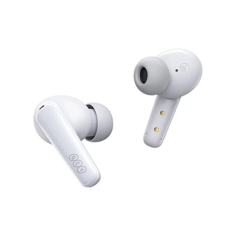 QCY T13X TWS White - 30 hour battery True Wireless  in-ear earbuds Quick Charge 380mAh Gaming 0,068s
