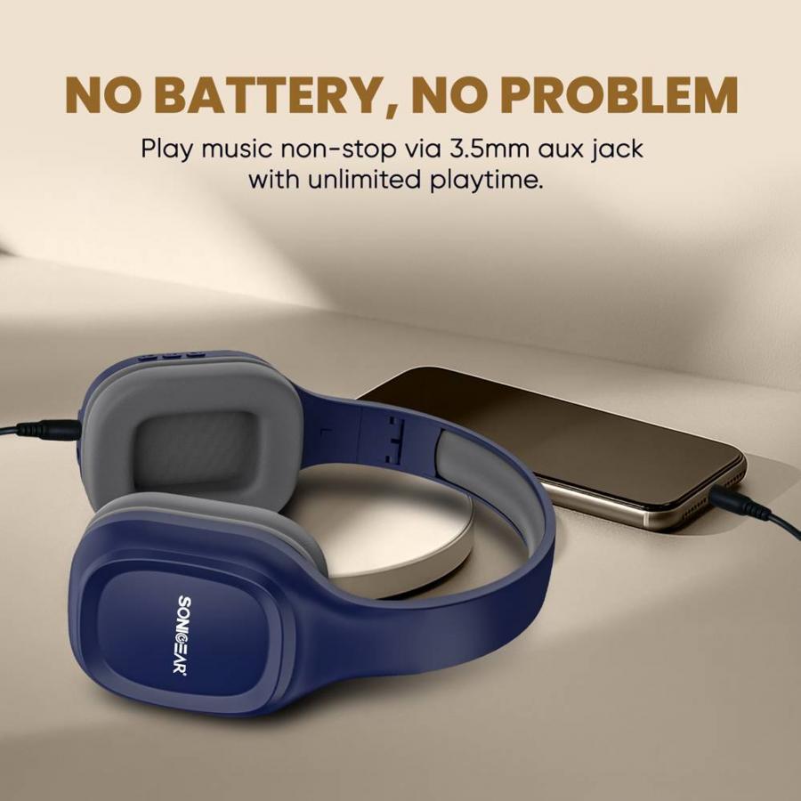 SONICGEAR BT5.4 OVER-EAR HEADPHONES AIRPHONE 5 INDIGO
