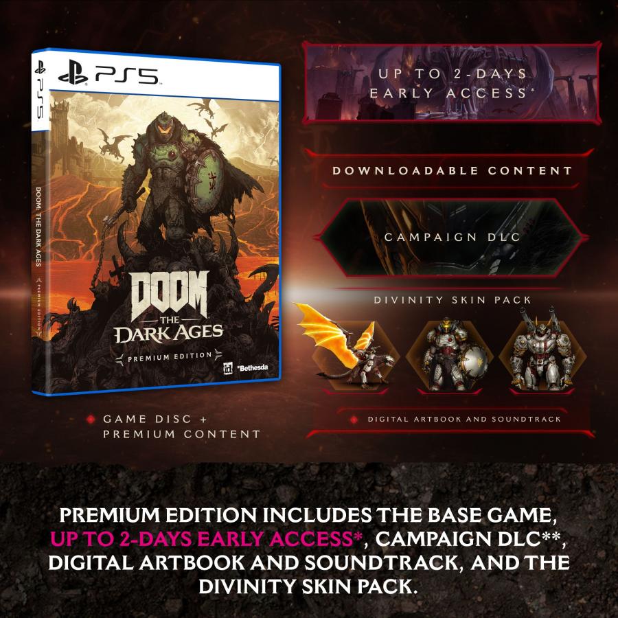 Doom the Dark Ages Premium Edition PS5 NEW