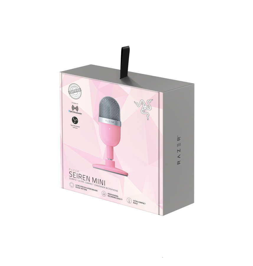 Razer SEIREN MINI Quartz  PC/PS4/PS5/MAC Ultra Compact Supercardioid Condenser Mic & Shockmount 