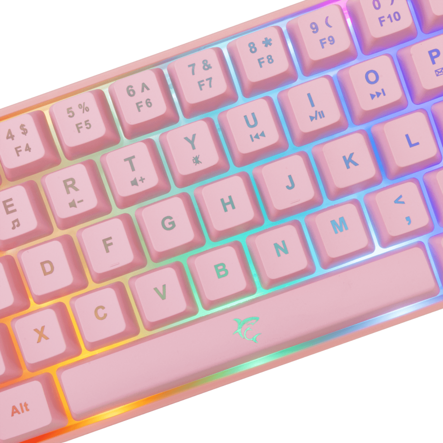 WHITE SHARK RGB GAMING MEMBRANE KEYBOARD RONIN PINK
