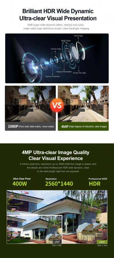 SRIHOME POE SMART OUTDOOR CAMERA 4MP