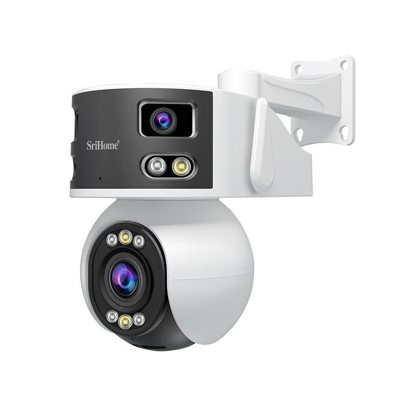 SRIHOME 8MP HD MULTI-LENS SUPER WIDE ANLGE PANORAMIC PTZ OUTDOOR CAMERA