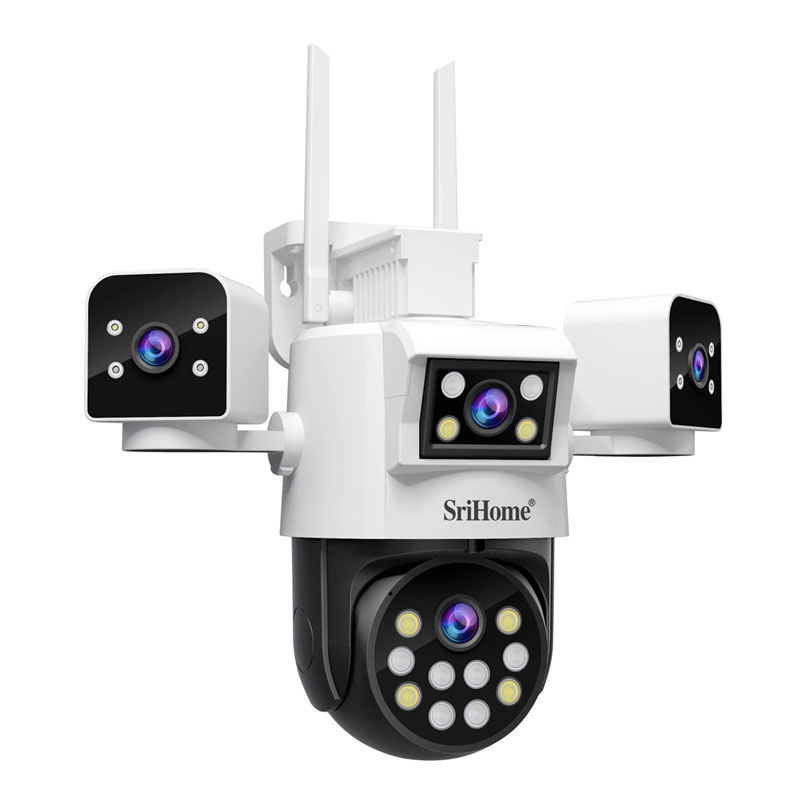 SRIHOME 8MP QUAD-LENS PTZ SECURITY CAMERA
