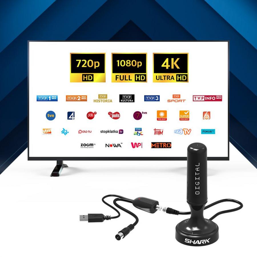 MANTA DVBT ACTIVE ANTENA WITH AMPLIFIER