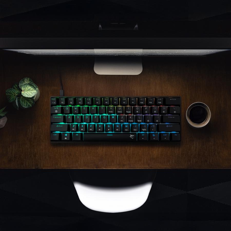 WHITE SHARK GK-004131 SHINOBI-2 MECH KEYBOARD BLACK US BROWN SWITCHES