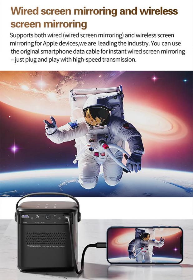 VOLTO OUTDOOR/HOME PROJECTOR 1080P ANSI 700 WIFI BT5.0 ANDROID 11 AUTO FOCUS