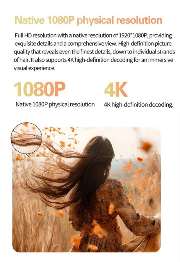 VOLTO OUTDOOR/HOME PROJECTOR 1080P ANSI 700 WIFI BT5.0 ANDROID 11 AUTO FOCUS