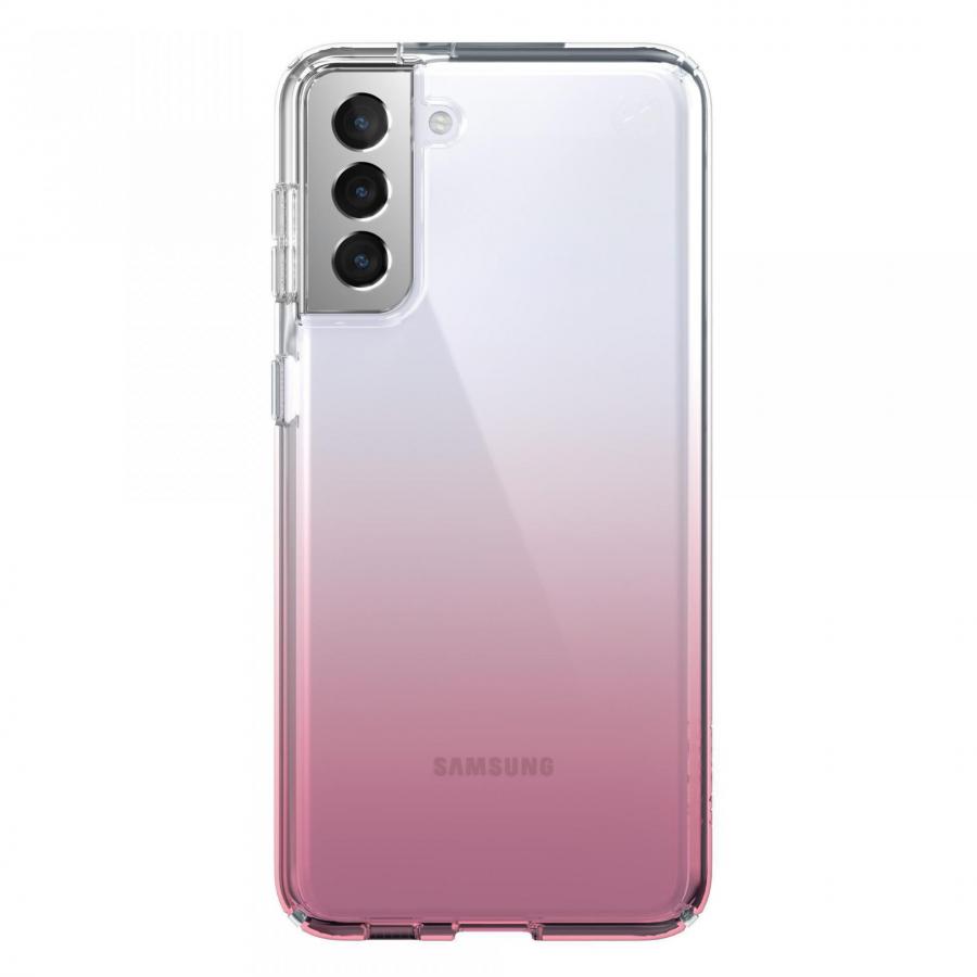 SPECK CASE FOR SAMSUNG GALAXY S21 PLUS (139901-9509) PRESIDIO PERFECT CLEAR OMBRE ( CLEAR/VINTA)