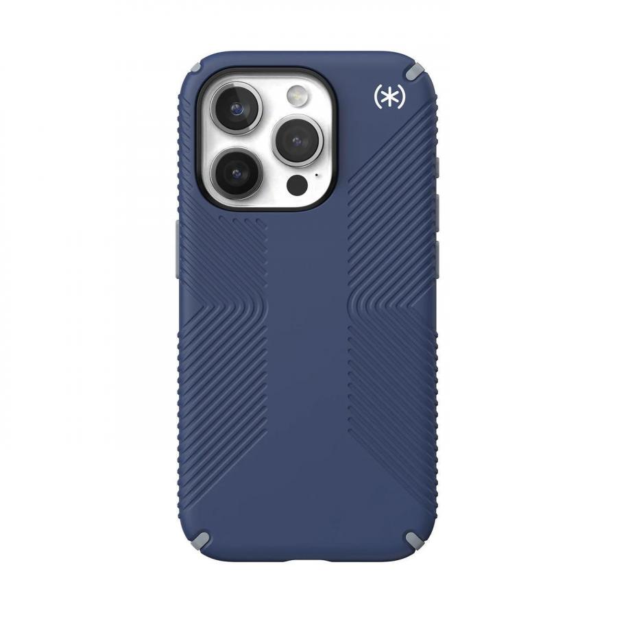 SPECK (150563-3206) IPHONE 15 PRO MAGSAFE CASE, PRESIDIO2 GRIP (COASTAL BLUE/DUSTGREY/WHITE)