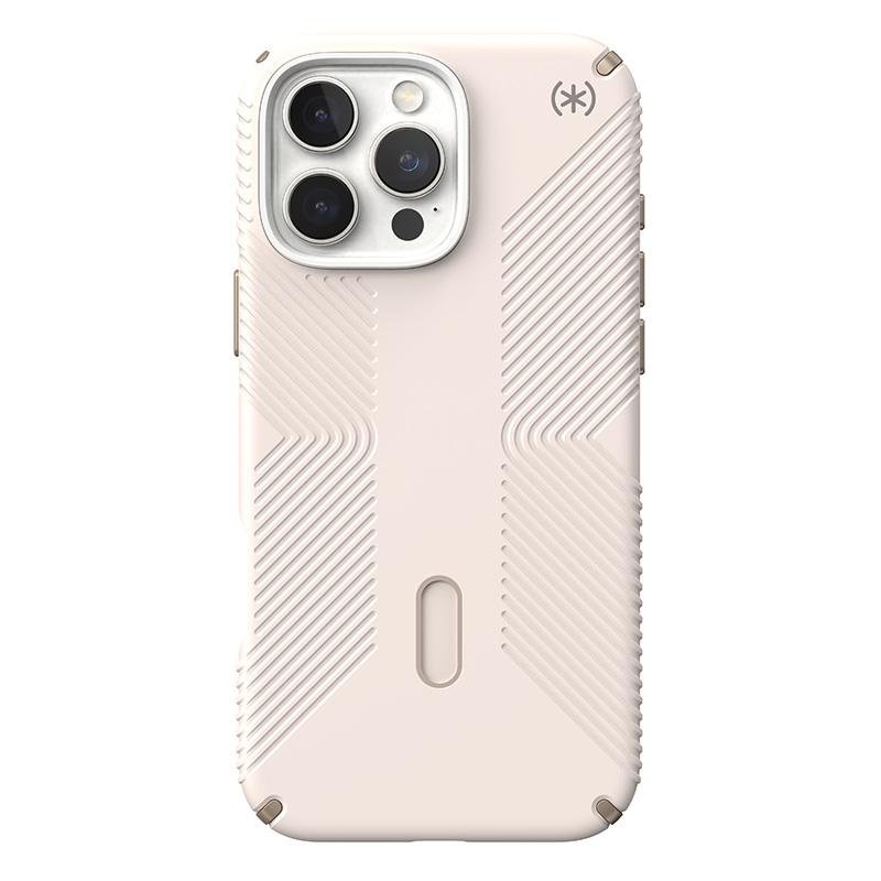 SPECK IPHONE 16 PRO MAX CASE (150725-3214) PRESIDIO PRO GRIP + CLICKLOCK (BLEACHED BONE/HEIRLOOM GOLD)