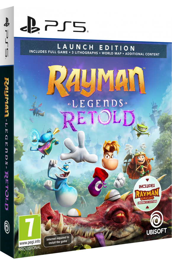 Rayman Legends Retold Launch Edition PS5 NEW