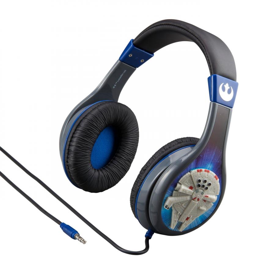eKids Star Wars Ενσύρματα Ακουστικά με ασφαλή μέγιστη ένταση ήχου για παιδιά και εφήβους (SW-140) (Γκρι/Μπλε)