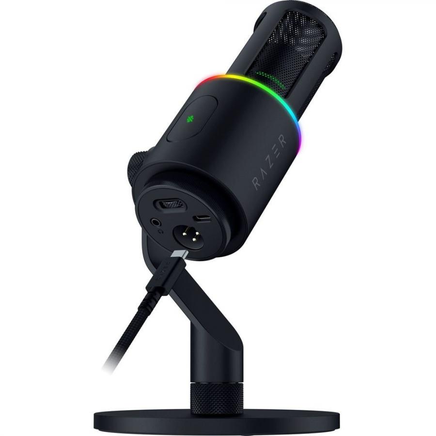 Razer SEIREN V3 PRO Black - 32Bit USB/XLR RGB Dynamic Microphone - Pop Filter - Shock Absorber