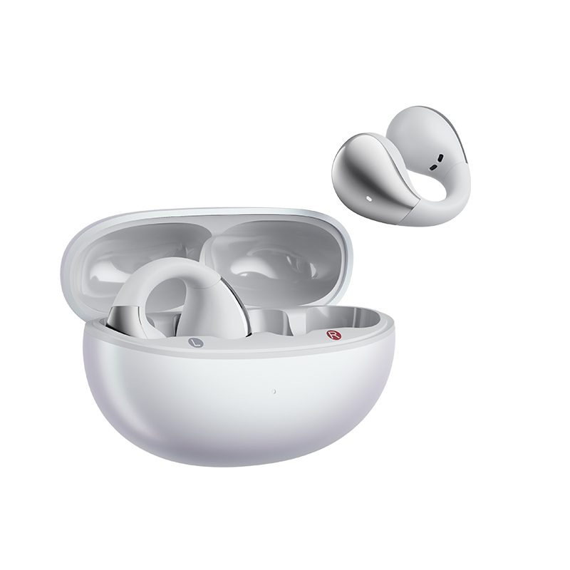 QCY Crossky C30S White (QT33S) Open Ear BT6.0 LDAC/AAC/SBC Earbuds 40h Call noise AI cancelation Dua