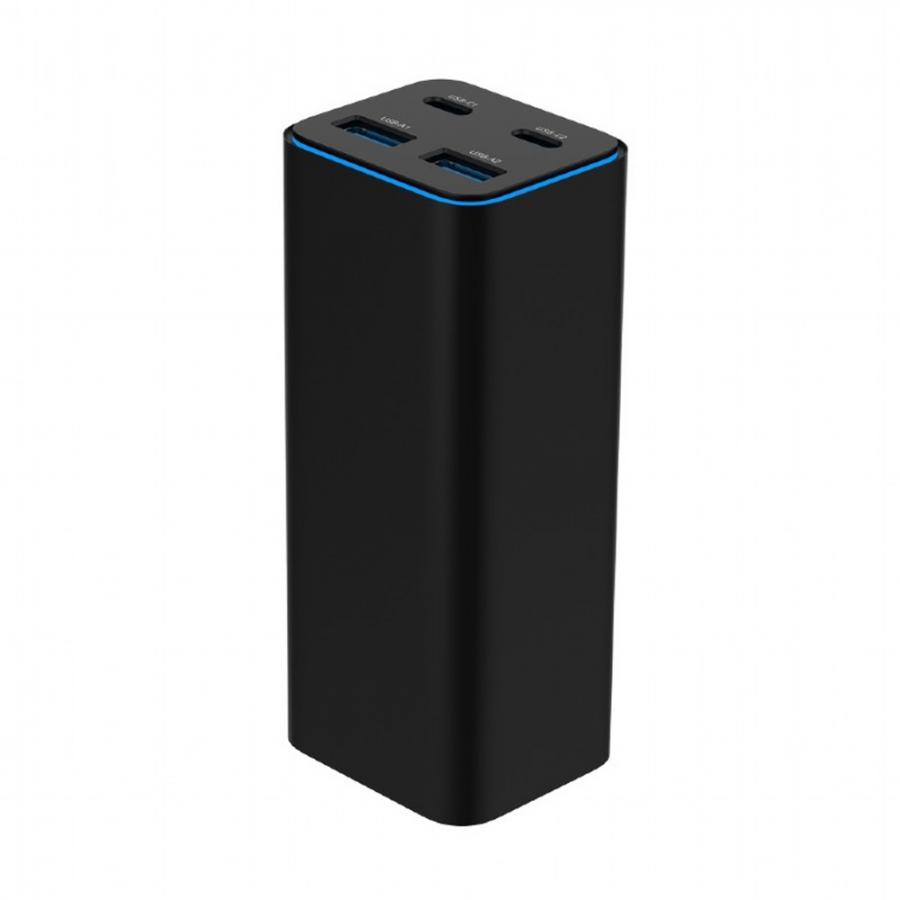 GEMBIRD 4-PORT 100W GaN USB PD FAST CHARGER BLACK