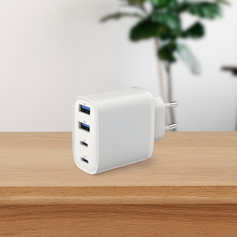 GEMBIRD 4-PORT 40W GAN USB POWER DELIVERY FAST CHARGER WHITE
