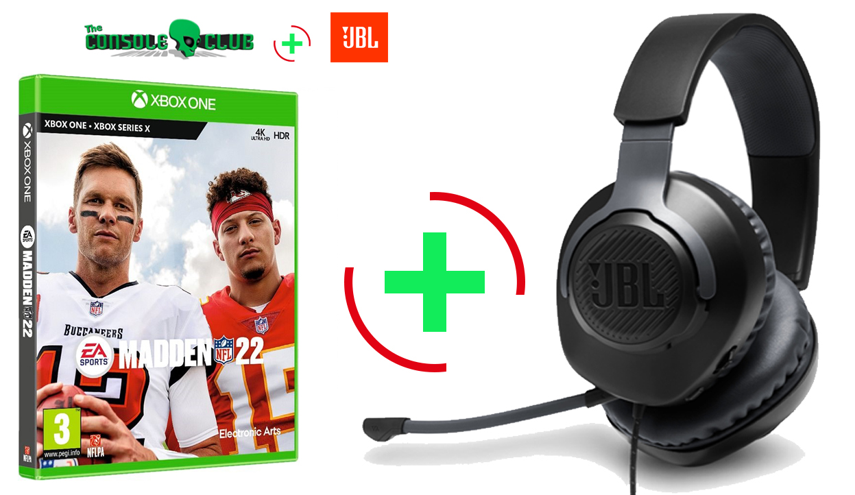 Madden 22 XBOX SERIES X NEW + JBL Quantum 100, Over-Ear Wired Gaming Headset (Black)