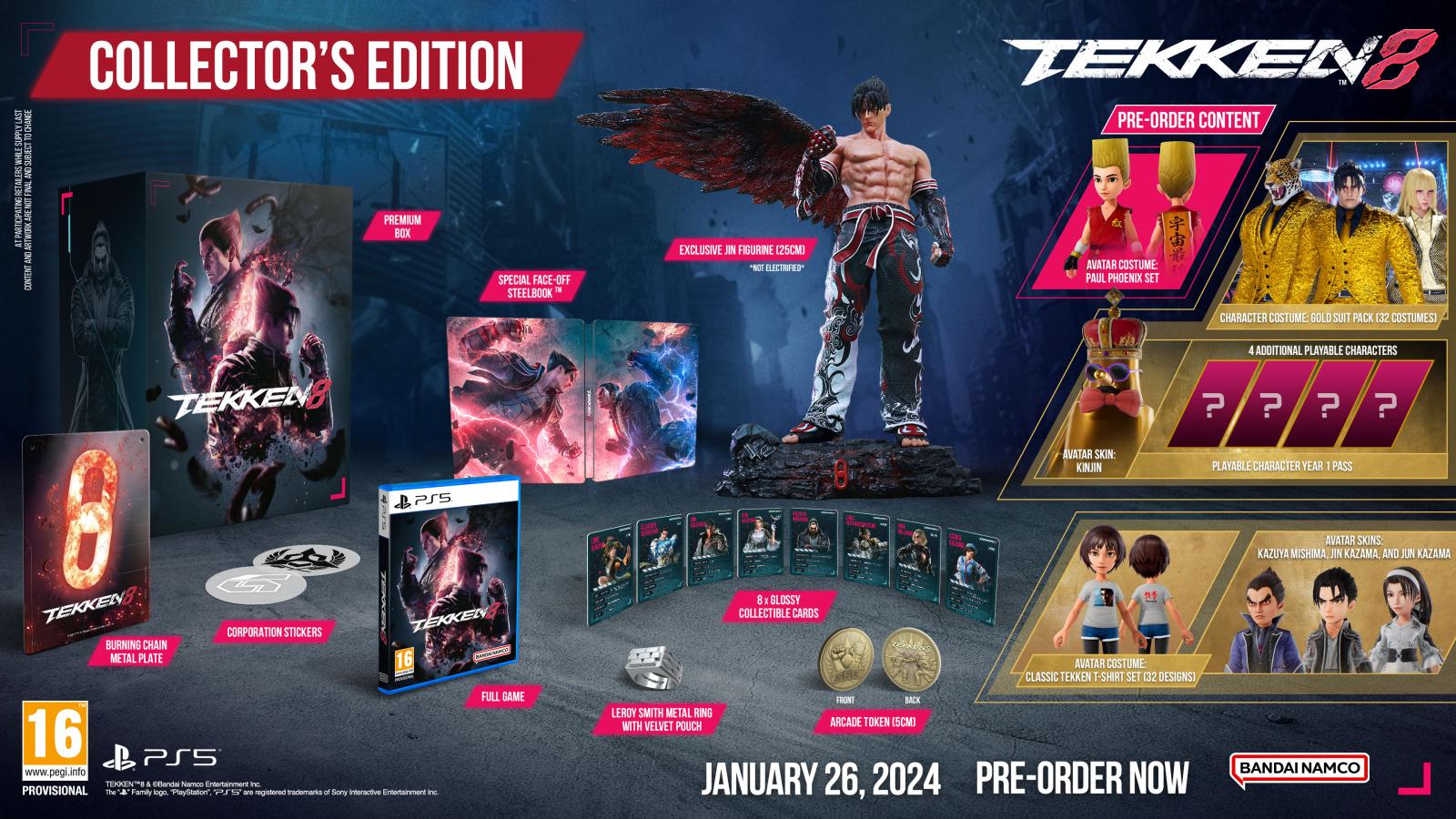 Tekken 8  Collector's  Edition  PS5  NEW 