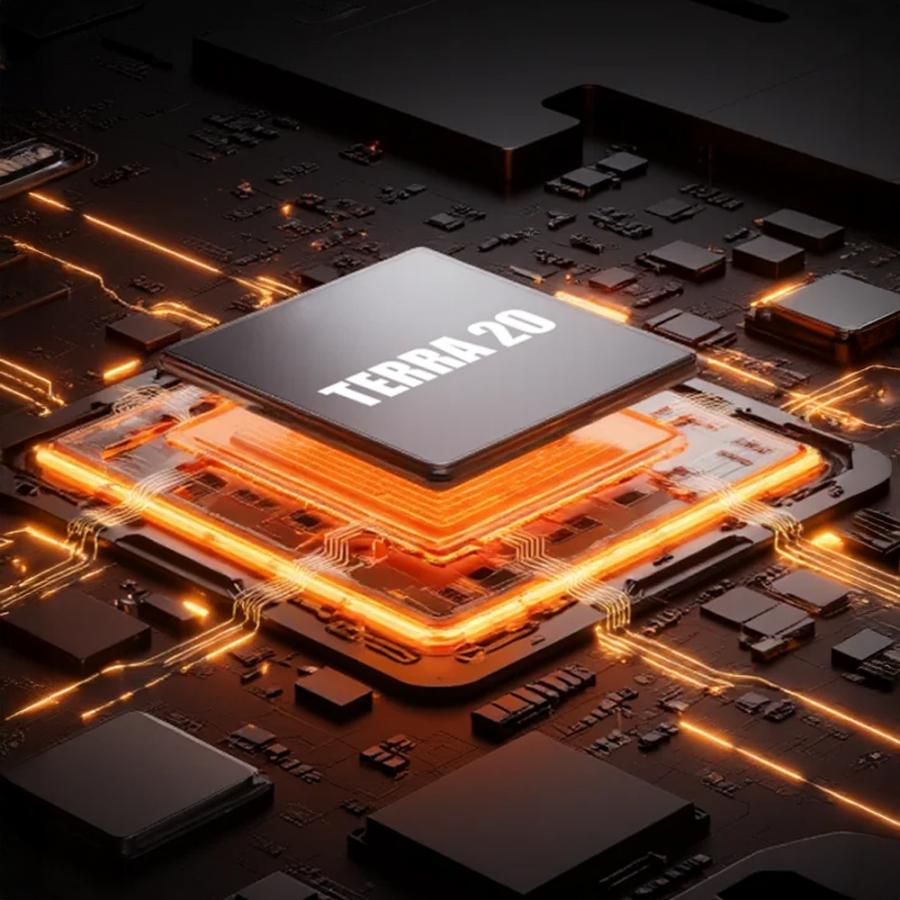 BLACKVIEW POWERBANK 20000MAH 74W WITH BUILT-IN CABLES BLACK ORANGE