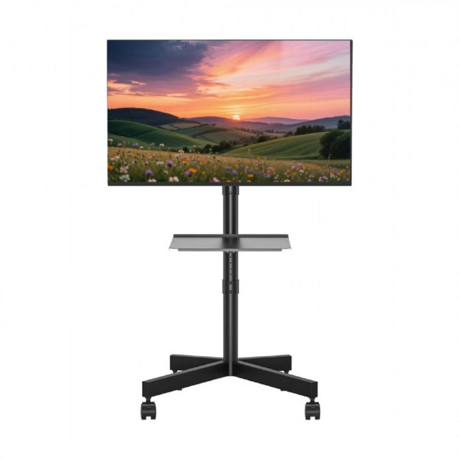GEMBIRD TV FLOOR STAND TILT WITH CASTER WHEELS 32'-55' BLACK