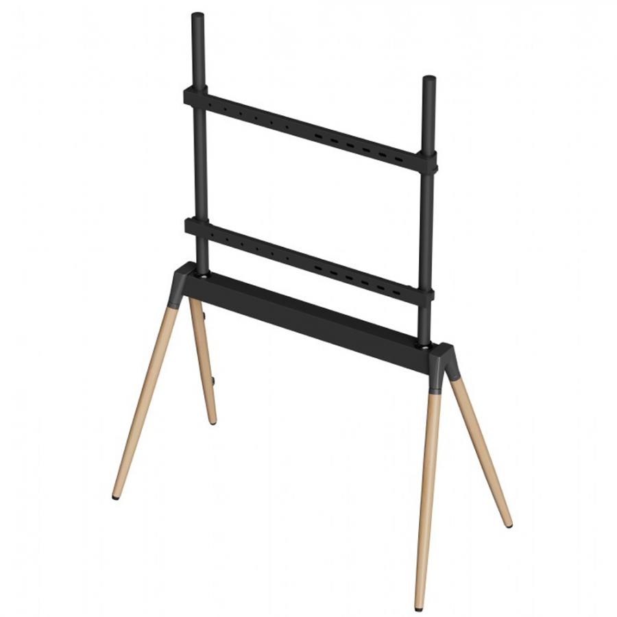 GEMBIRD TV FLOOR STAND 55'-86' BLACK/WOOD MAX VESA 600x400
