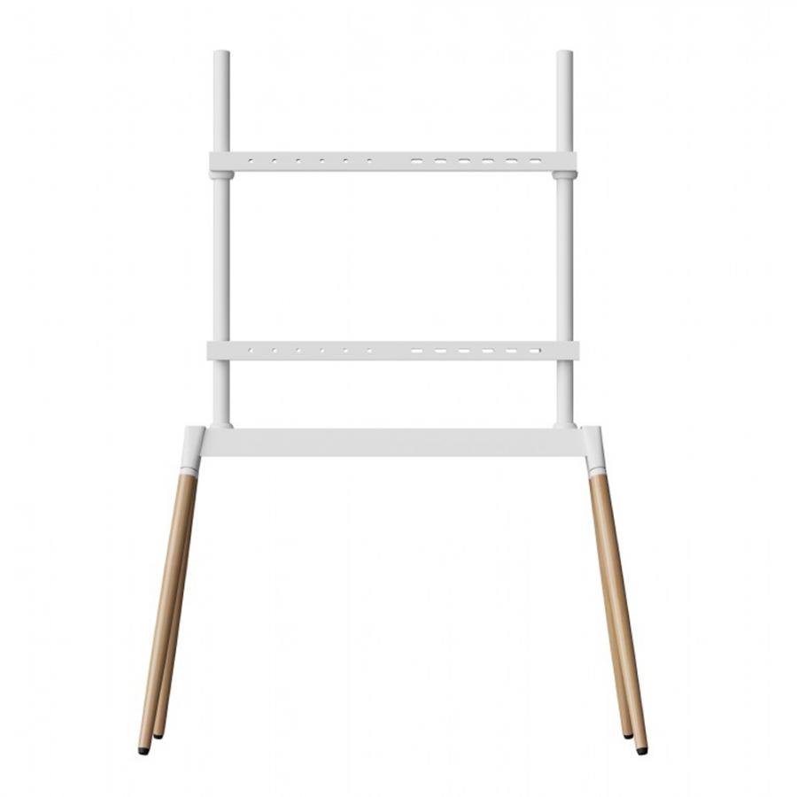 GEMBIRD TV FLOOR STAND 55'-86' WHITE/WOOD MAX VESA 600x400