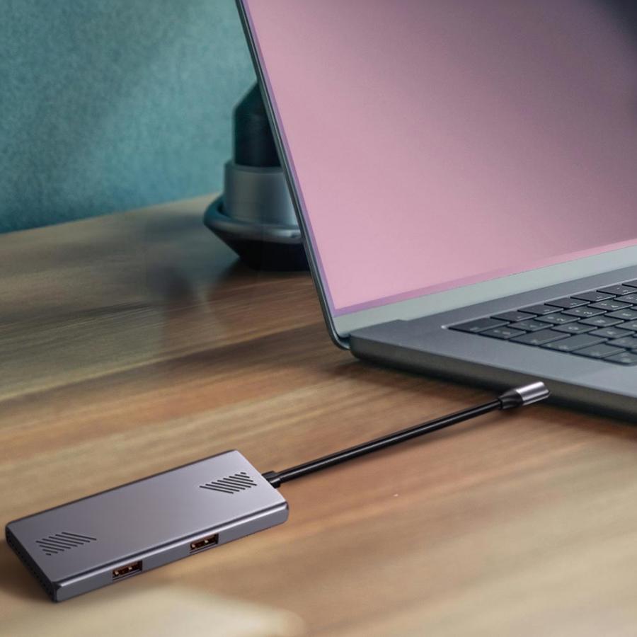 GEMBIRD 4-PORT A+C USB3.2 GEN2 TYPE-C HUB SILVER