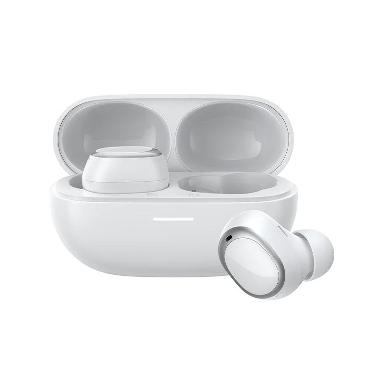 QCY MeloBuds A30 White - Adaptive A.I. ANC -60dB - 3 devices switch - IPX5 - 8mic Calls - Stemless