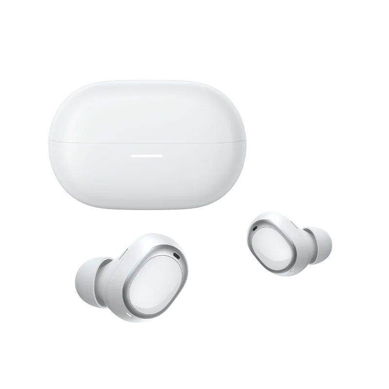 QCY MeloBuds A30 White - Adaptive A.I. ANC -60dB - 3 devices switch - IPX5 - 8mic Calls - Stemless