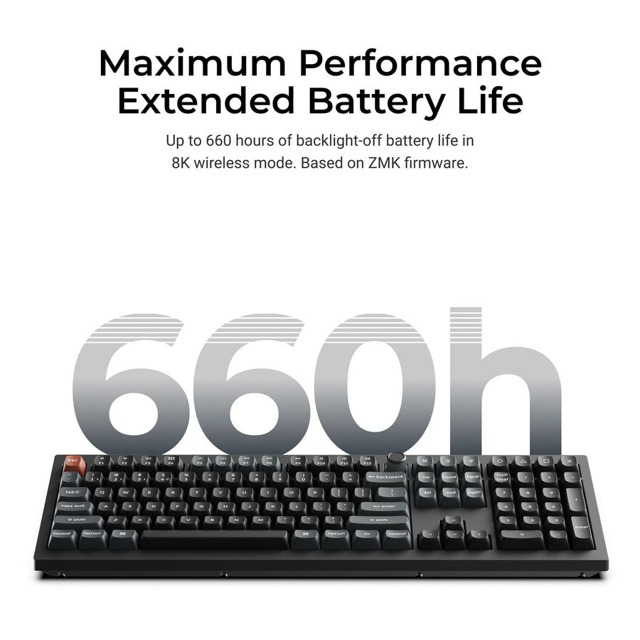 Keychron V6 Ultra (V6U-D1) QMK/VIA Wireless Custom Mechanical Keyboard Red Switch RGB 100% US