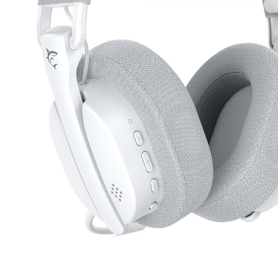 WHITE SHARK 3-IN-1 WIRELESS GAMING HEADPHONES WGH-2444 FIRECREST WHITE