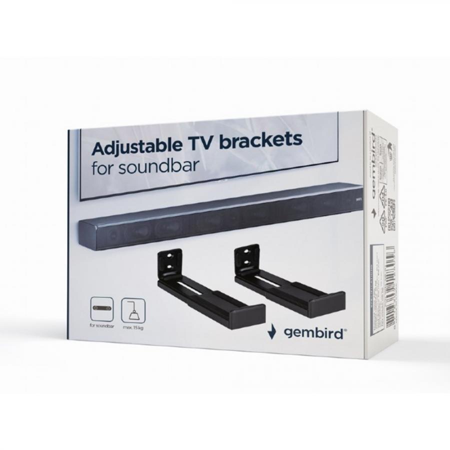 GEMBIRD WALL MOUNT FOR SOUNDBAR BLACK