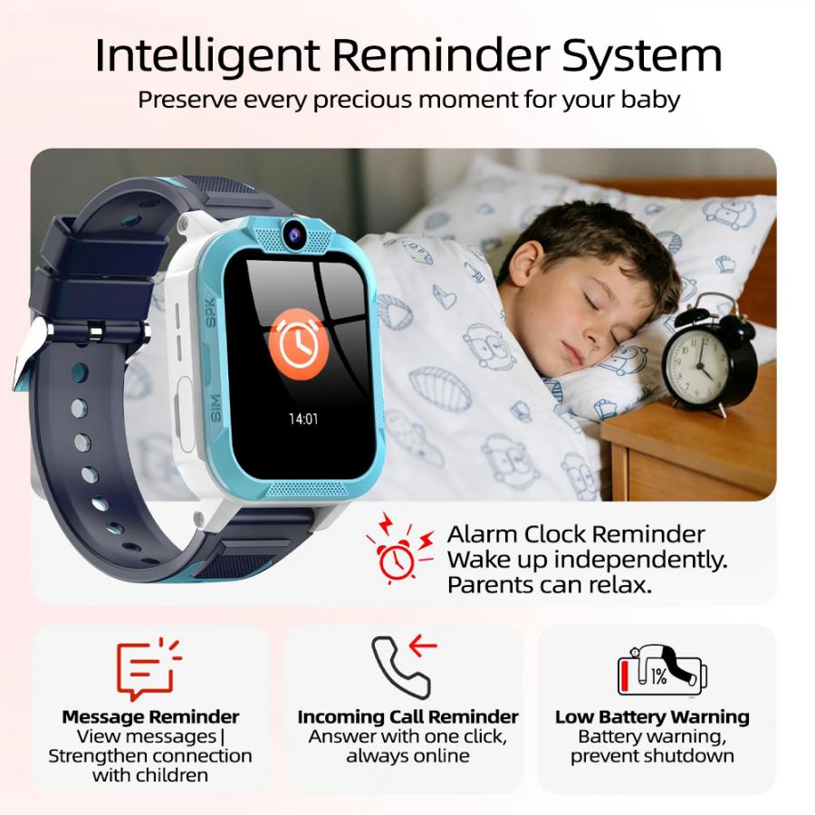 BLACKVIEW 4G KID WIFI WATERPROOF IP68 SMARTWATCH WITH LANYARD BLUE