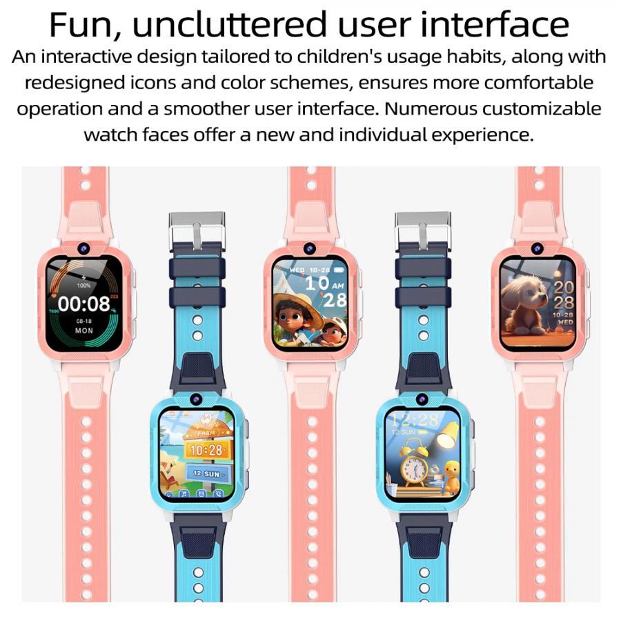 BLACKVIEW 4G KID WIFI WATERPROOF IP68 SMARTWATCH WITH LANYARD BLUE