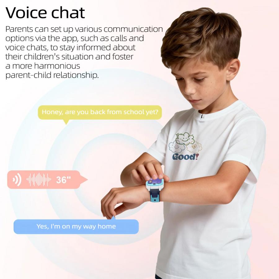 BLACKVIEW 4G KID WIFI WATERPROOF IP68 SMARTWATCH WITH LANYARD BLUE