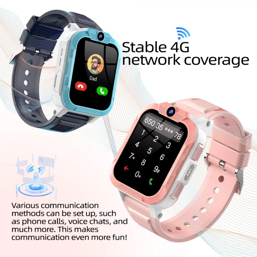 BLACKVIEW 4G KID WIFI WATERPROOF IP68 SMARTWATCH WITH LANYARD BLUE