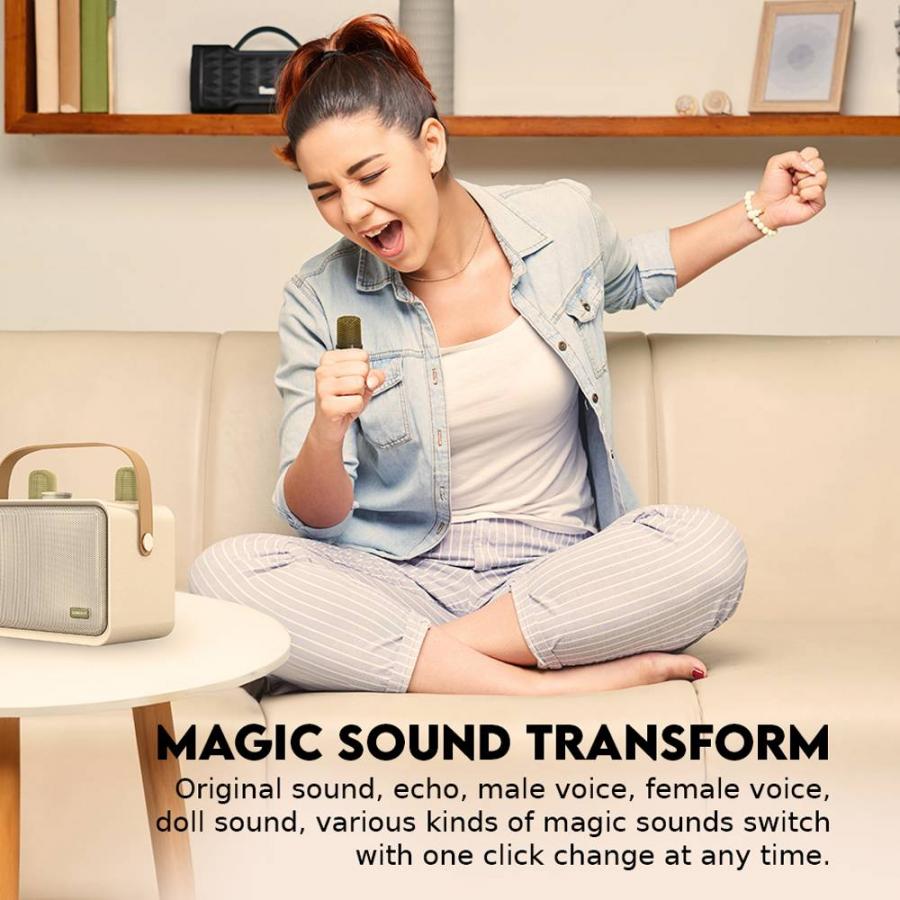 SONICGEAR PORTABLE BT5.3 KARAOKE WIRELESS SPEAKER IOX K600 SOUFFLE