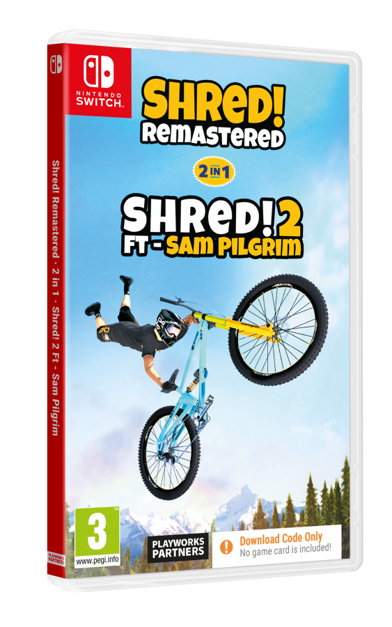 Shred! Remastered & Shred 2 Ft Sam Pilgrim Nintendo Switch NEW (Code in a Box)