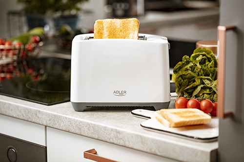ADLER TOASTER 2 SLICE 1000W WHITE