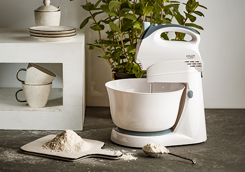 ADLER MIXER WITH A BOWL 400W WHITE