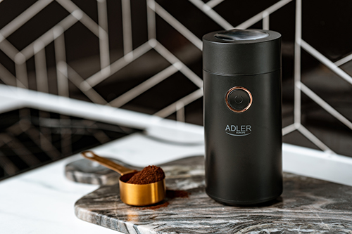 ADLER COFFEE MILL 150W BLACK/GOLD