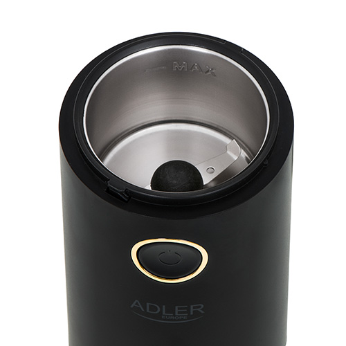 ADLER COFFEE MILL 150W BLACK/GOLD