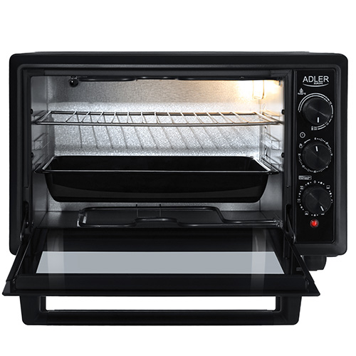 ADLER ELECTRIC OVEN 26L 1500W BLACK